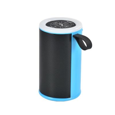 China Outdoor Activities Blue Wireless Speakers Ws2812 BT Portable Colorful Speaker LED Flashlight Sound Box FM Radio Home/Office Boombox for sale