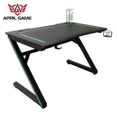 China April Game Y-GD23-2 LED Steel Wood for Student Laptop Gaming Desk Personal Computer Desk with LED for sale