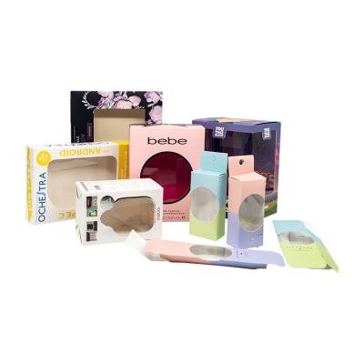 China Recyclable Window Cardboard Packaging Box Disposable Unique Transparent Printing Process for sale