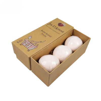 China Biodegradable Custom Bath Bomb Kraft Paper Tube Soap Bathbomb Packaging Box for sale