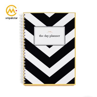 China Newly Spiral 2022 Daily Weekly Daily Planner Journal Luxury Custom Wellness Style With Back for sale