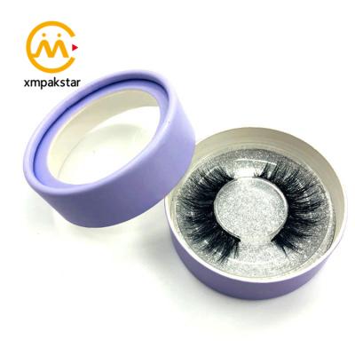 China Recycled Materials Circle Round Jewelry Custom Soap Packing Jewelry Boxes Packaging With Window for sale