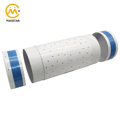 China Recycled materials bespoke shop clothing paper tube drawing paper cylinder box with two flexible removable lids on both sides for sale