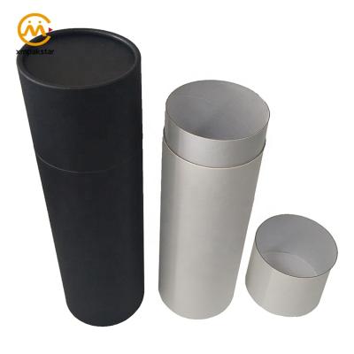 China Custom Recyclable Multfuncation Wine Cylinder Kraft Box Champagne Bottle Newspaper Distribution Tour Tube for sale