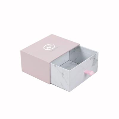 China Wholesale Recyclable Custom Small Open Drawer Pink Slide Pillow Jewelry Gift Packaging Paper Box for sale