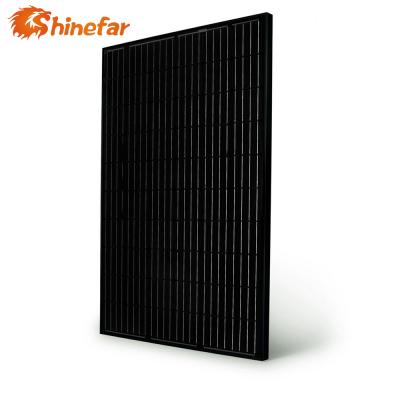 China Full Black Mono Solar Panel 320W 340W All Black Paneles Solares Tipo Tejas 156.75mmx156.75mm for sale