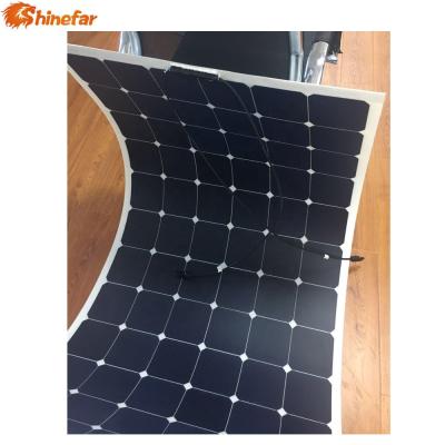 China Solar system Shinefar 220w flexible solar panel (semi flexible) for solar power system home for sale