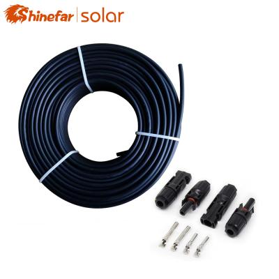 China Home 100 Meter Roll 4mm 6mm 10mm Solar DC Cable Solar System for sale