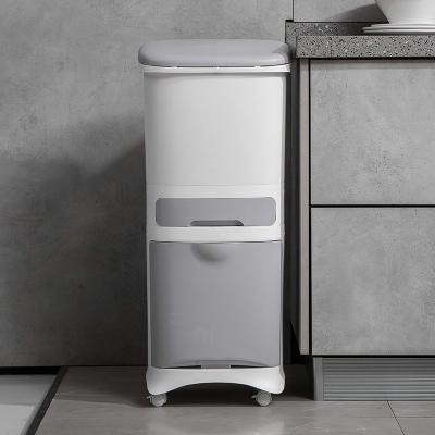 China Sustainable Newest Design Style Luxury Kitchen Trash Can Waste For Sale for sale