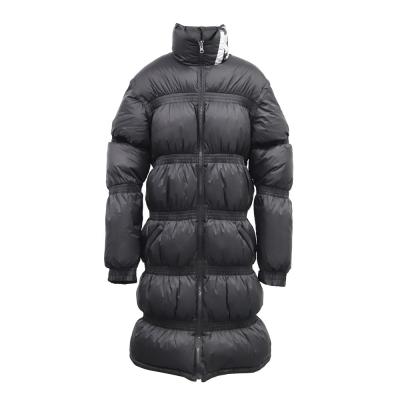 China Women's Winter Wear Windproof Bubble Insulated Stripper Long Warm Netting Breathable Reversible Down Coat for sale