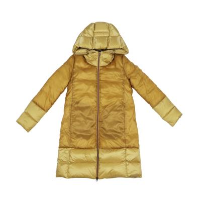 China Women's Breathable Custom Hooded Long Wear Bubble Warm Windproof Stripper Down Coat Winter Jacket Jacke for sale