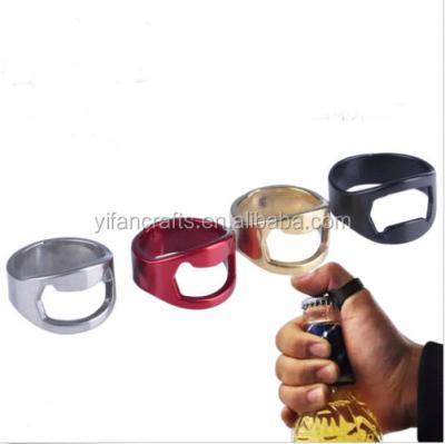 China Stainless Steel 1PCS Finger Ring Bottle Opener Beer Bar Tool Free Shipping for sale