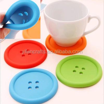 China Coaster Viable Cup Button Mat Coffee Silicone Beauty Silicone Beauty Place Glass Drink Holder Mat for sale