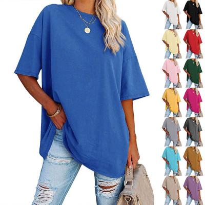 China FanLi 2022 Summer Anti-wrinkle Women's Drop Shoulder Custom Made Oversized T-shirt Graphic Tees Men's Unisex T-shirt For Girls for sale