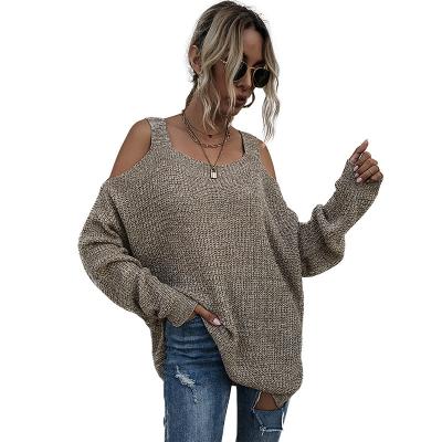 China Anti-wrinkle FanLi New Arrival Women Winter Sling Cropped Knitted Sweaters With Holes 2022 for sale