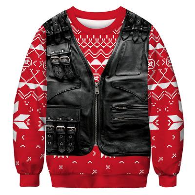 China Wholesale Funny Mens Knitted Sweater OEM Elks Pattern Christmas Sweater Anti-wrinkle FanLi Christmas Jumper Plus Size Mens Sweater for sale