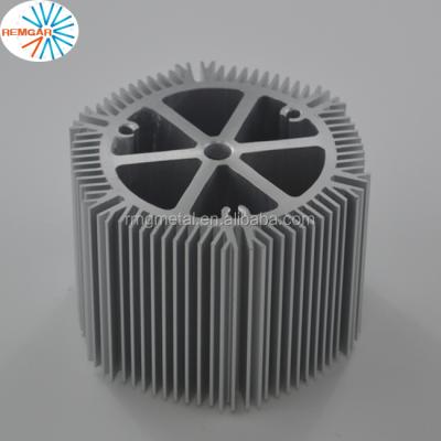 China Aluminum Alloy Aluminum Extrusion Led Cylindrical Radiator for sale