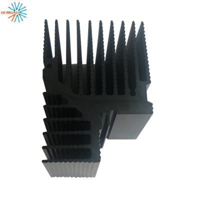 China Heatsink Black Anodized Led Aluminum Extruded Heatsink for sale