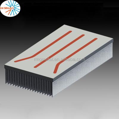 China Radiator Bonded Aluminum Fin Heat Pipe Radiator for sale