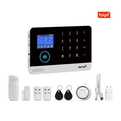 China Tuya WiFi GSM 3G 4G Smart Wireless House Burglar Alarm Anti Intruder Alarm Security System ACJ-401 2021 Kit for sale