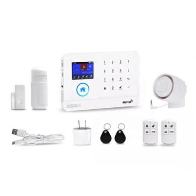 China Factory offer multi system alarm kit Tuya app control wifi gsm home security alarm system set ACJ-401 alarm kit for sale