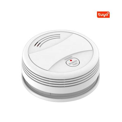 China Tuya Smart App Tuya Smoke Detecting Alarm WiFi Smart Smoke Detector Smoke Detector for sale