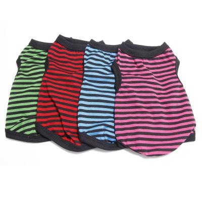 China Durable Top Quality Dog T-Shir Color Vest Stripes Suitable For All Kinds Of Pet Clothes for sale