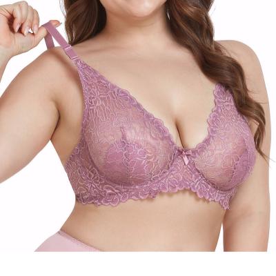 China Breathable Charming Lace Bra for Women Small to Plus Size Everyday Wear for sale