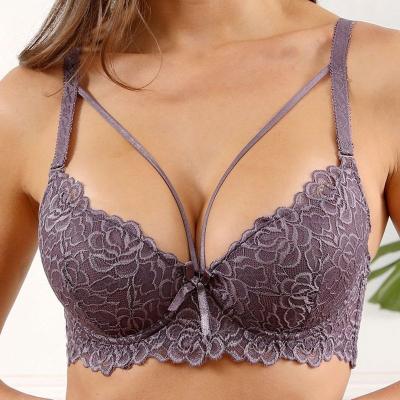 China Breathable Comfortable Design Underwire Thin Half Cup Plus Size Women'S Fat Bra Breathable Bra for sale