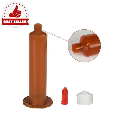 China Old CNC EFD Dispenser Syringe Tip 3-55Cc Liquid Oral Adhesive Dispensing Barrel Machining Center 30cc American Style Transparent Amber Industrial Glue for sale