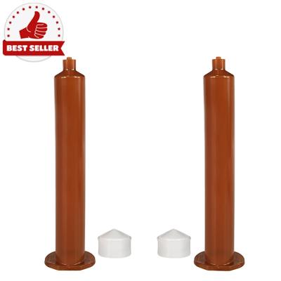 China Old Amber Transparent Black USA CNC Glue Machine Center 55cc Glue Dispenser Barrels Tip Container Industrial Liquid Epoxy Cartridge Syringes Dispensing Barrels for sale