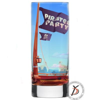 China Lead-free the factory exports ocean beach series non-tiffany pirate-themed spirits household goods glassware for sale