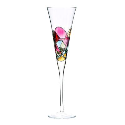 China Unique Gift Viable/Stocked To Wedding Champagne Glass Toasting Champagne Wine Glass Champagne Glass for sale