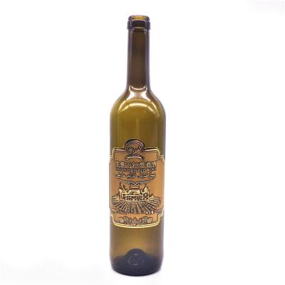 China Decal Wine Bottle Glass 750Ml Glass Bottle for sale