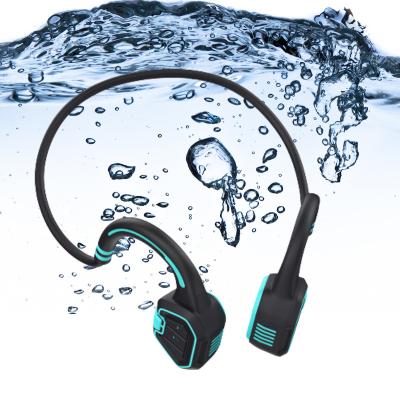 China 5.0 New Earbuds Waterproof IP68 Waterproof Earphone Mp3 Music Player Bone Conduction Swimming Wireless Earphone for sale