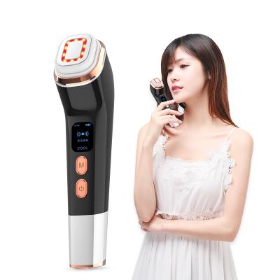 China Skin Rejuvenation EMS Face Care Device Make Up Residue Remover RF Hot+Cold High Frequency Massage Machine For Home Use for sale