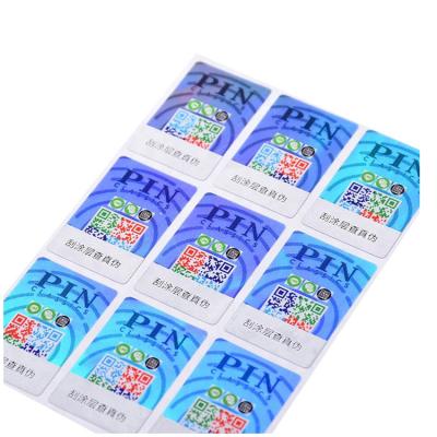 China Anti-Counterfeiting Custom Hot New Products Waterproof Changeable Barcode QR Code Hologram for sale