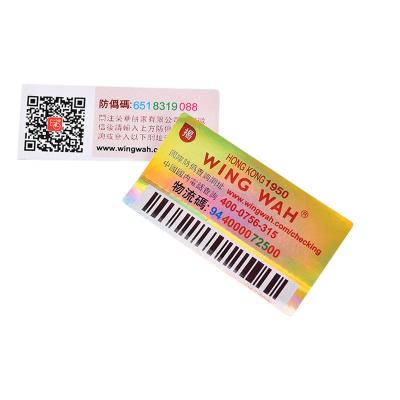 China Waterproof Double Layer Pearlized Sticker BOPP Barcode Labels Self Adhesive Stickers Printing Shipping Label Roll QR Code Custom Double Layer Thermal Sticker for sale