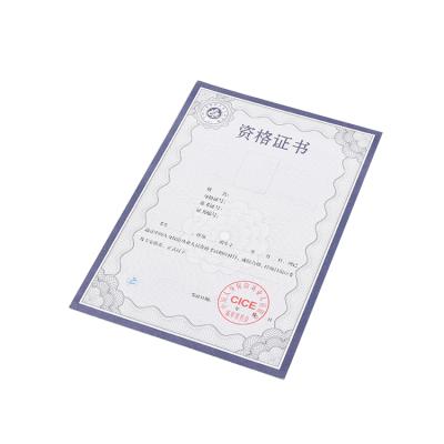 China High Security / Anti - Copy Watermark Paper Custom Design Clear Hologram Tape Certificate for sale