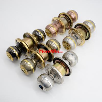 China High Quality Cheap Ideal Door Locks Door Knob Cylindrical Lock Around Passage Knob Cylindrical Door Lock for sale