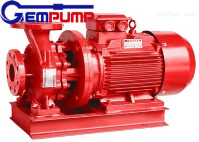 China ISW Horizontal Pipe Inline Water Booster Pump Red Color 10~125 m Head for sale