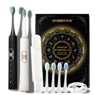 China Higher Frequency Shaking BANNER Electric Toothbrush Adult Smart Sonic Technology Electric Toothbrush for sale