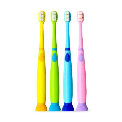 China BANNER 10000 Bristle Ultra Soft Kids Toothbrush For Kids With Tarvel Case for sale