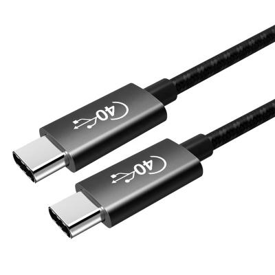 China Hot Type C 100W 5A Multi Function Amazon Thunderbolt 3 USB C Data Transfer Cable 40Gpbs USB4 Cable Compatible With Mac Pro ThinkPad Alienware for sale