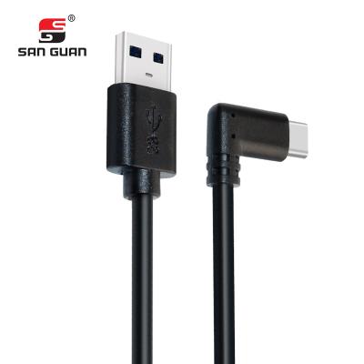 China COMPUTER Customized Length 90 Degree USB Type C To USB 3.2 Gen 1 Cable 5Gbps 60W Fast Power Charging for sale