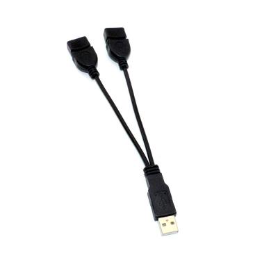 China Custom Standard USB 8 Male Charging USB 2.0A USB Splitter Cable USB 2.0A Extension Cable 2.0A Male Female 2 Inch Female to 1 for sale