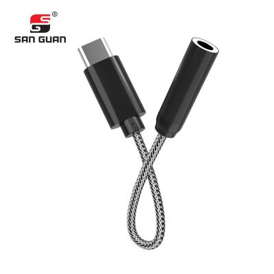 China MP3/MP4 Player High Fidelity 32Bit 384Khz Audio DAC USB Type C to 3.5mm Earphone/Phone AUX. Earphone Jack Audio Adapter For Mobile for sale