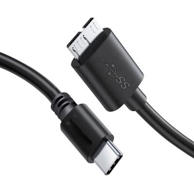 China COMPUTER USB Type-C 3.1 To Micro USB 3.0 Cable 5Gbps Fast Data Transfer B 10pin For Mac Notebook Etc. hard drive Samsung S6 Chromebook for sale