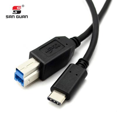 China Mac Factory OEM ODM USB Type C To Type B USB Printer Cable 1M/3.3ft 2M/6.6ft for sale