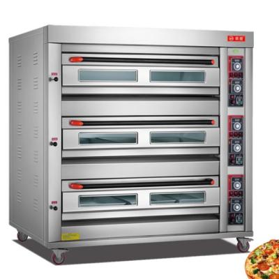 China China Factory Supplier Best Price Big Bread Oven 3 Decks 12 Tray Cheaper Outdoor Bread Oven Electric Bakery Oven for sale